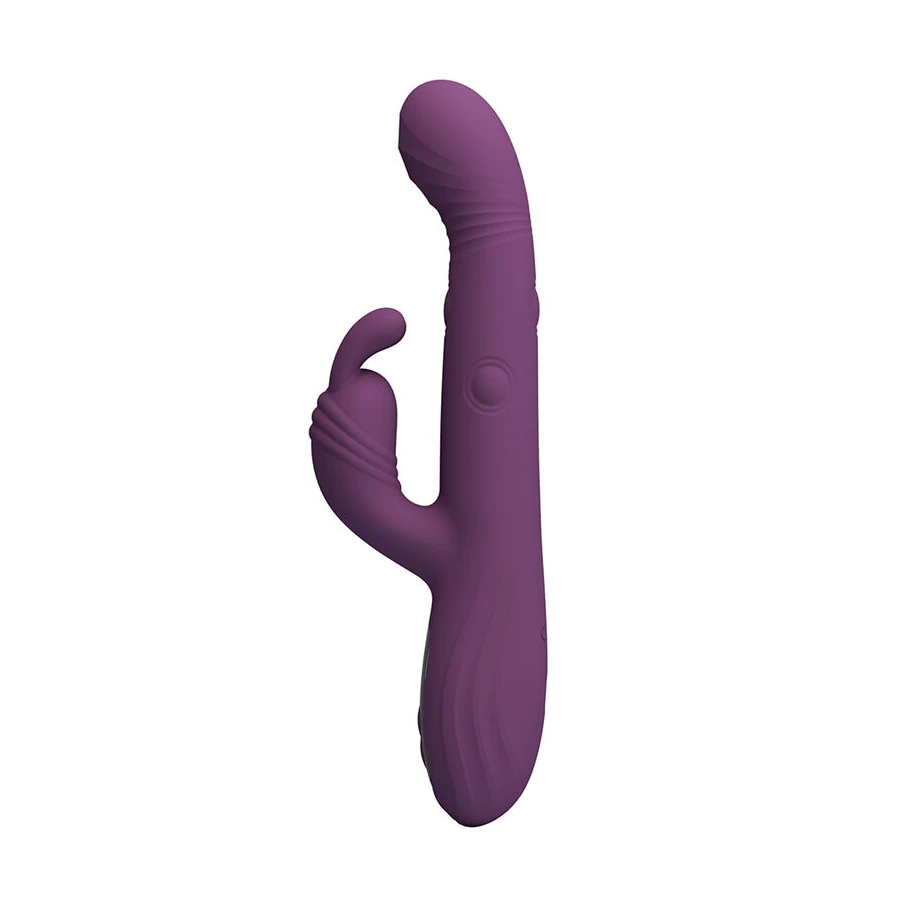 PRETTY LOVE - DEE MULTIFUNCTION RABBIT VIBRATOR OSCILLATING AND PERCUSSION PURPLE